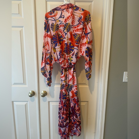 Anthropologie Colorful Floral Robe - Picture 2 of 5